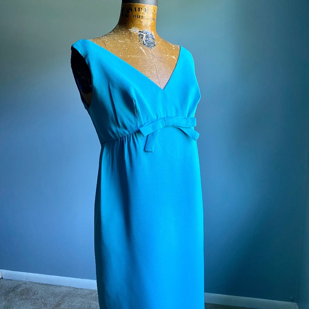 Vintage Turquoise Baby Doll Mini Dress